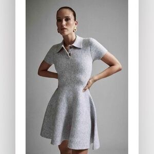 Bardot Lexter Knit Dress, Grey, Medium